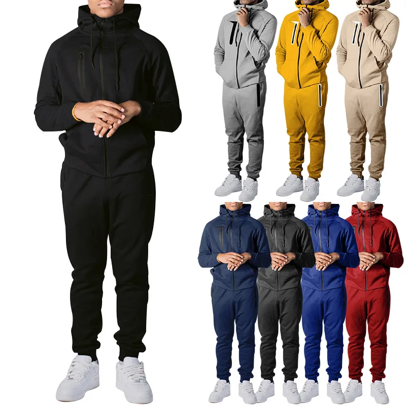 2023 New Sports Solid Color Set Men's Spring and Autumn Cycling Mountaineering Outdoor Tracksuit Male Loose Casual Suit 7 Color
2023 New Sports Solid Color Set Men's Spring and Autumn Cycling Mountaineering Outdoor Tracksuit Male Loose Casual Suit 7 Color