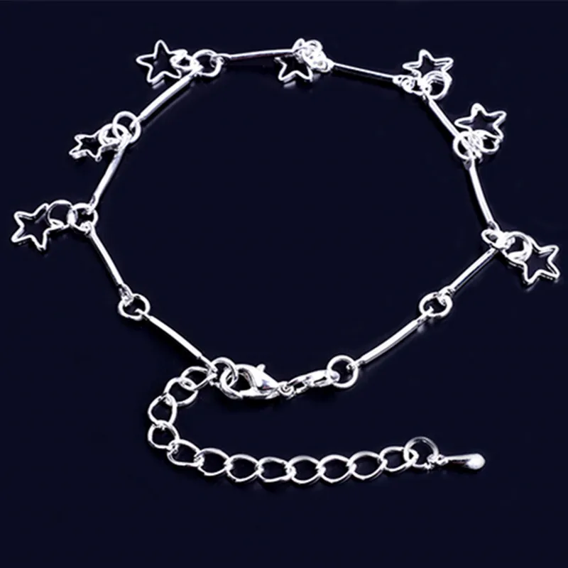 New Silver Color Hollow Star Bracelet Fashion Jewelry Wholesale For Woman Best Friend Charm Bracelets Valentine's Day Gift
New Silver Color Hollow Star Bracelet Fashion Jewelry Wholesale For Woman Best Friend Charm Bracelets Valentine's Day Gift