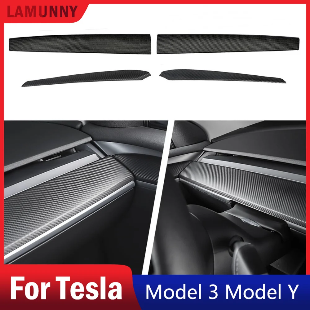 For Tesla Model 3 Model Y Dash Wrap Door Trim ABS Carbon Fiber Pattern Matte Dashboard Cover Cap Interior Decoration Wrap Kit
For Tesla Model 3 Model Y Dash Wrap Door Trim ABS Carbon Fiber Pattern Matte Dashboard Cover Cap Interior Decoration Wrap Kit
