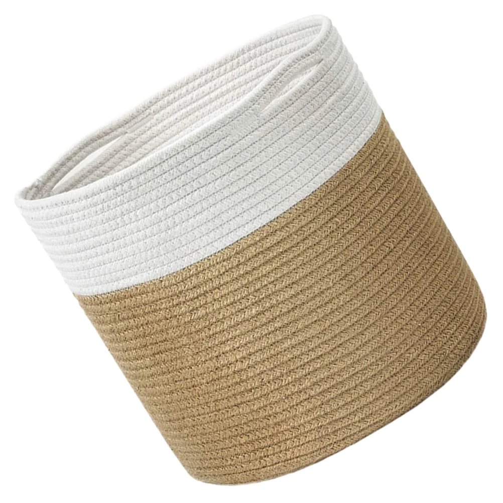 Woven Cotton Rope Flower Basket Light House Decorations for Home Sundry Practical Toy Storage Simple Household Holder
Woven Cotton Rope Flower Basket Light House Decorations for Home Sundry Practical Toy Storage Simple Household Holder
