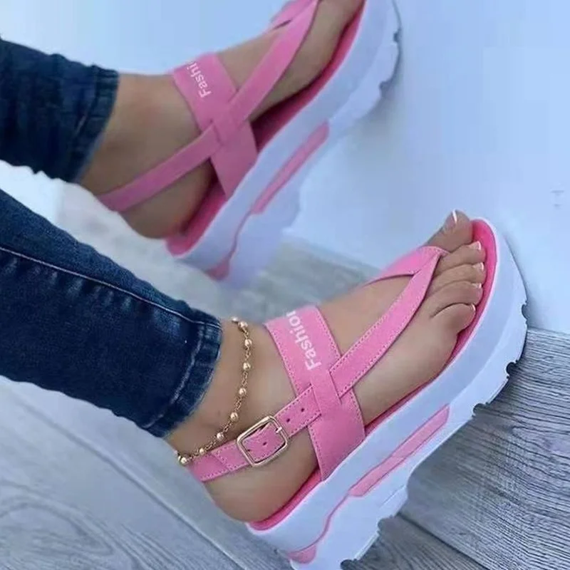 2022 Summer Large Size 43 Wedge Heel Women Sandals Flip Flops Buckle Sandals Women's Outer Wear Roman Sandals Female
2022 Summer Large Size 43 Wedge Heel Women Sandals Flip Flops Buckle Sandals Women's Outer Wear Roman Sandals Female