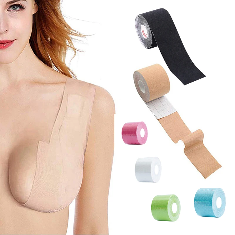 

Женские накладки для груди, бюстгальтер пуш-ап, невидимая лента для подтяжки груди, клейкие бюстгальтеры, интимный сексуальный 1 рулон, Прямая поставка, лента для груди