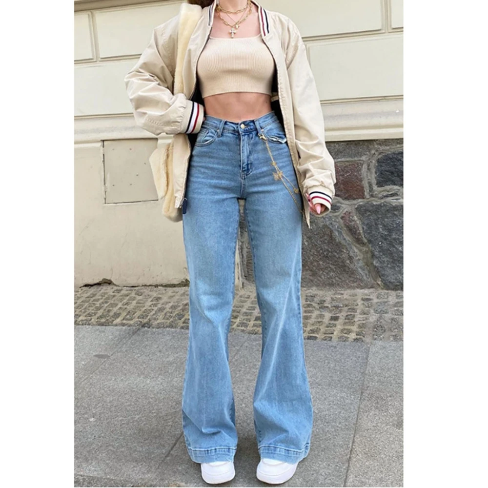 Combhasaki High Street Women Denim Flared Pants Casual Solid Color Stretchy High Waist Bell Bottom Long Jeans Streetwear
Combhasaki High Street Women Denim Flared Pants Casual Solid Color Stretchy High Waist Bell Bottom Long Jeans Streetwear
