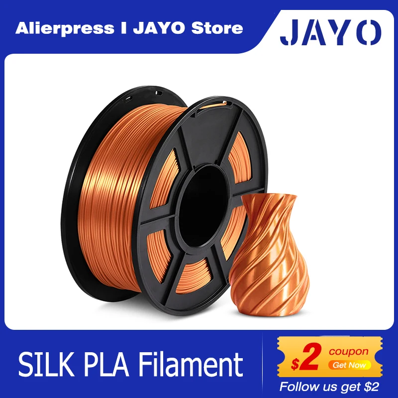 

JAYO/SUNLU Neatly Wound SILK PLA Filament 3D Printer Filament 1.75mm 1KG 3D Printing Materials Fit Most FDM 3D Printers& 3D Pen