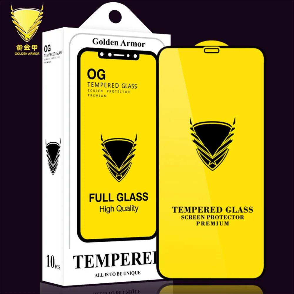10Pcs Golden Armor OG Tempered Glass 9H Premium Screen Protector Film For iPhone 14 15 Pro Max 13 12 11 XS XR X 8 7 6 Plus SE
10Pcs Golden Armor OG Tempered Glass 9H Premium Screen Protector Film For iPhone 14 15 Pro Max 13 12 11 XS XR X 8 7 6 Plus SE