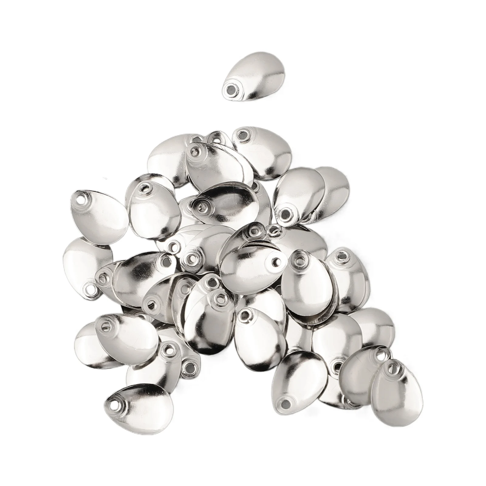 50pcs/Pack Fishing Spinner Rings Blades Flattie Attractor Lure Spoon Accessories Fishing Tool For Tackle Craft Fishing Lures
50pcs/Pack Fishing Spinner Rings Blades Flattie Attractor Lure Spoon Accessories Fishing Tool For Tackle Craft Fishing Lures
