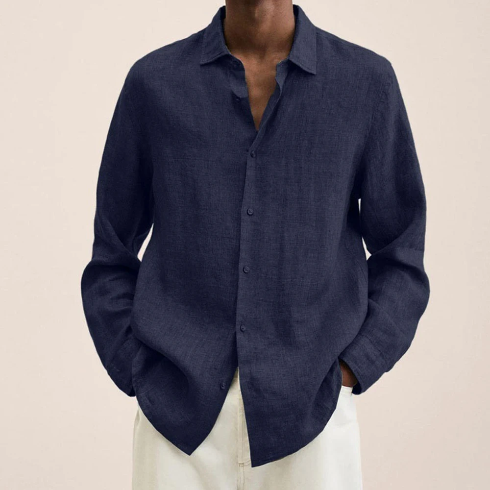 Men's Cotton Linen Shirts Casual Long Sleeve Solid Color Casual Single Breasted Plus Size Normal Shirt Tops Clothing
Men's Cotton Linen Shirts Casual Long Sleeve Solid Color Casual Single Breasted Plus Size Normal Shirt Tops Clothing