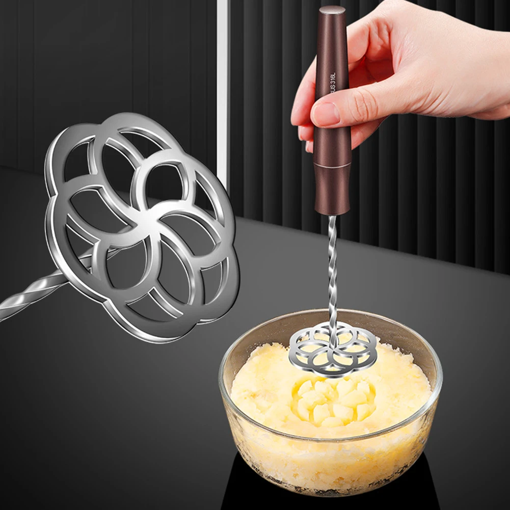 Stainless Steel Professional Heavy Duty Potato Masher For Beans Fruit Vegetables Potatoes Crusher Fruit Tools Easy To Operate
Stainless Steel Professional Heavy Duty Potato Masher For Beans Fruit Vegetables Potatoes Crusher Fruit Tools Easy To Operate