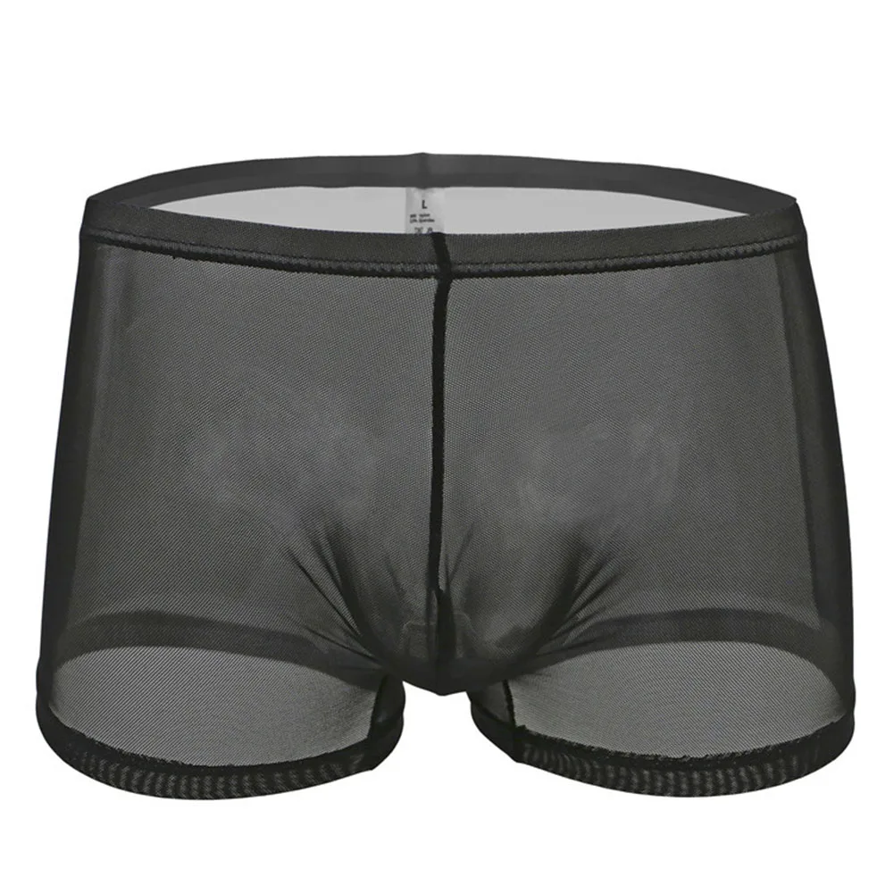 Men Sexy Boxer Mesh Transparent Briefs Low Waist Breathable Lingerie Solid Elasticity Underwear Sissy Seduction Underpants
Men Sexy Boxer Mesh Transparent Briefs Low Waist Breathable Lingerie Solid Elasticity Underwear Sissy Seduction Underpants