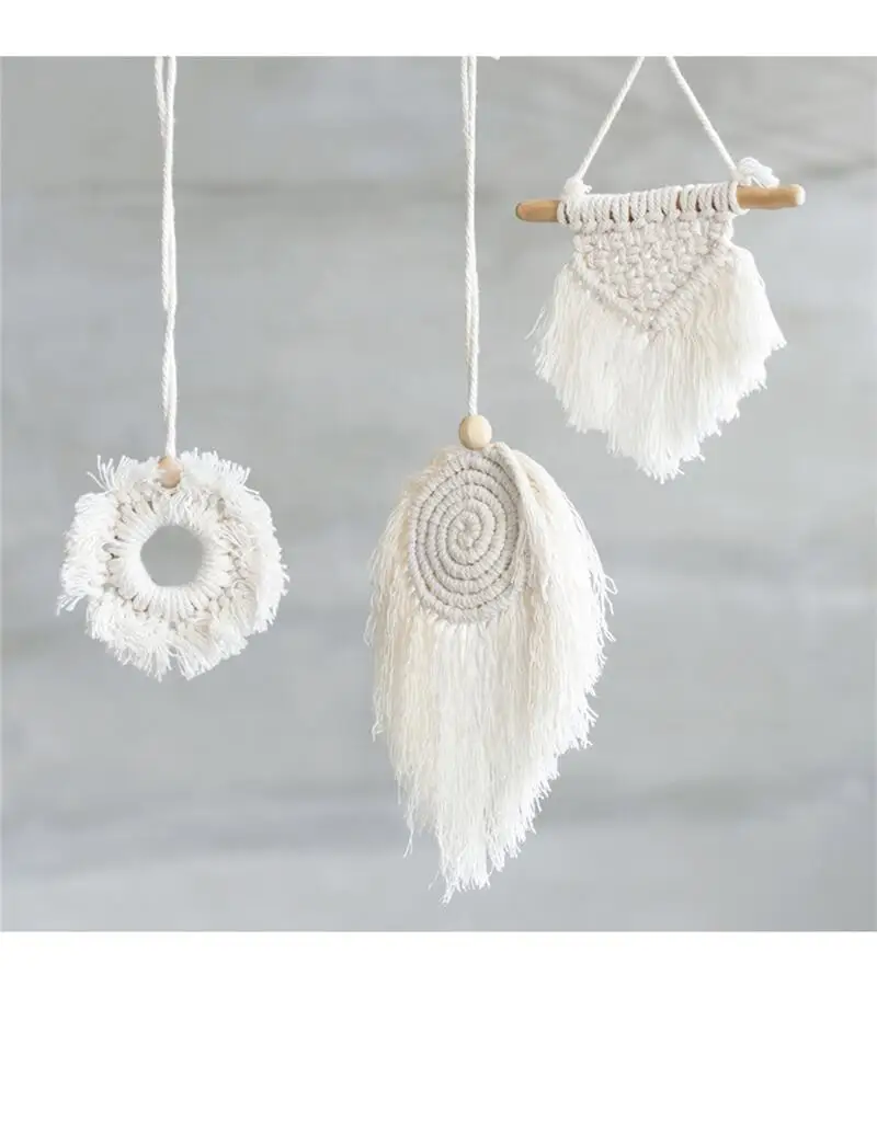 Mini Bohemian Cotton Macrame Wall Hanging 5 Sb54f9d71c32c48a59e305bd2cd624478C