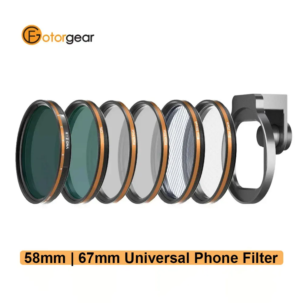 Универсальный фильтр Fotorgear для объектива телефона 58 мм, фильтр CPL ND Black Mist Star для iPhone 12 13 14 Pro Max Xiaomi Huawei OPPO
Универсальный фильтр Fotorgear для объектива телефона 58 мм, фильтр CPL ND Black Mist Star для iPhone 12 13 14 Pro Max Xiaomi Huawei OPPO