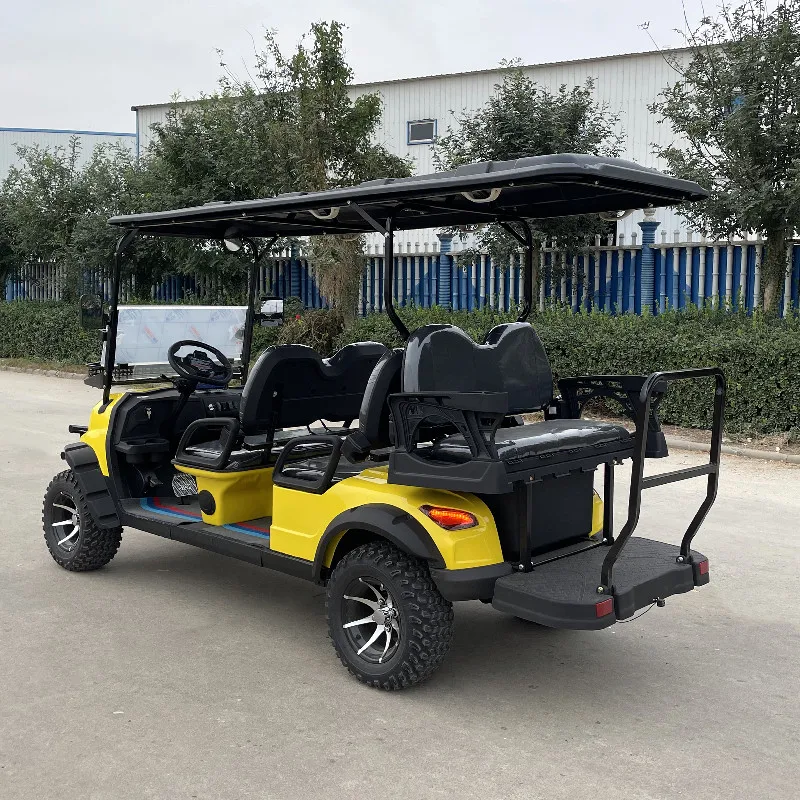 

Mini Reception Shuttle Battery Sightseeing Bus 6-Seater Electric Golf Cart with Four-Wheel Disc Brakes (Customizable Colors Avai