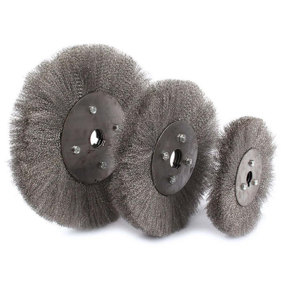 Stainless Steel Wire Wheel Brush 3‘’-12" Outer Diameter Crimped Polishing Wheel For Grinder Rust Removal Deburring AbrasiveTool
Stainless Steel Wire Wheel Brush 3‘’-12" Outer Diameter Crimped Polishing Wheel For Grinder Rust Removal Deburring AbrasiveTool