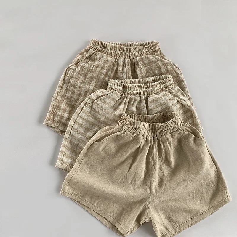 Korean Style Baby Boys Girls Pants Cotton Solid Color Kids Casual Shorts Children Elastic Waist Trousers For Summer
Korean Style Baby Boys Girls Pants Cotton Solid Color Kids Casual Shorts Children Elastic Waist Trousers For Summer