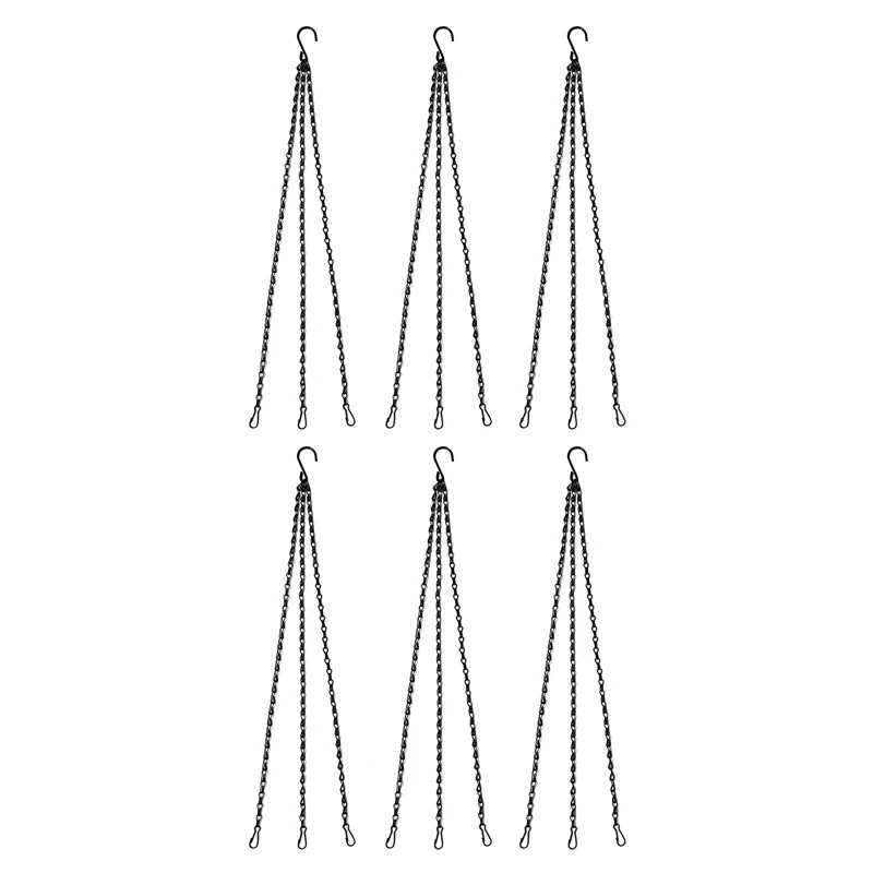 20Pcs Black Flower Plant Pot Basket Holder Hanging Chain With S-Shape Hooks For Home Garden Tools
20Pcs Black Flower Plant Pot Basket Holder Hanging Chain With S-Shape Hooks For Home Garden Tools