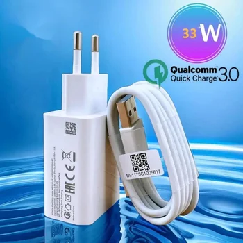 33W Fast Charger QC 3.0 EU Adapter