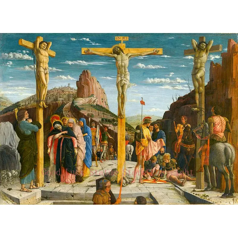 

Christianity home print ART painting # Church Christ Crucified Andrea Mantegna Crucifixion Jesus print painting good quality
