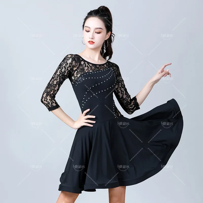Latin dance costume, new adult dress for women, summer long sleeved lace dance costume, performance training costume for women
Latin dance costume, new adult dress for women, summer long sleeved lace dance costume, performance training costume for women