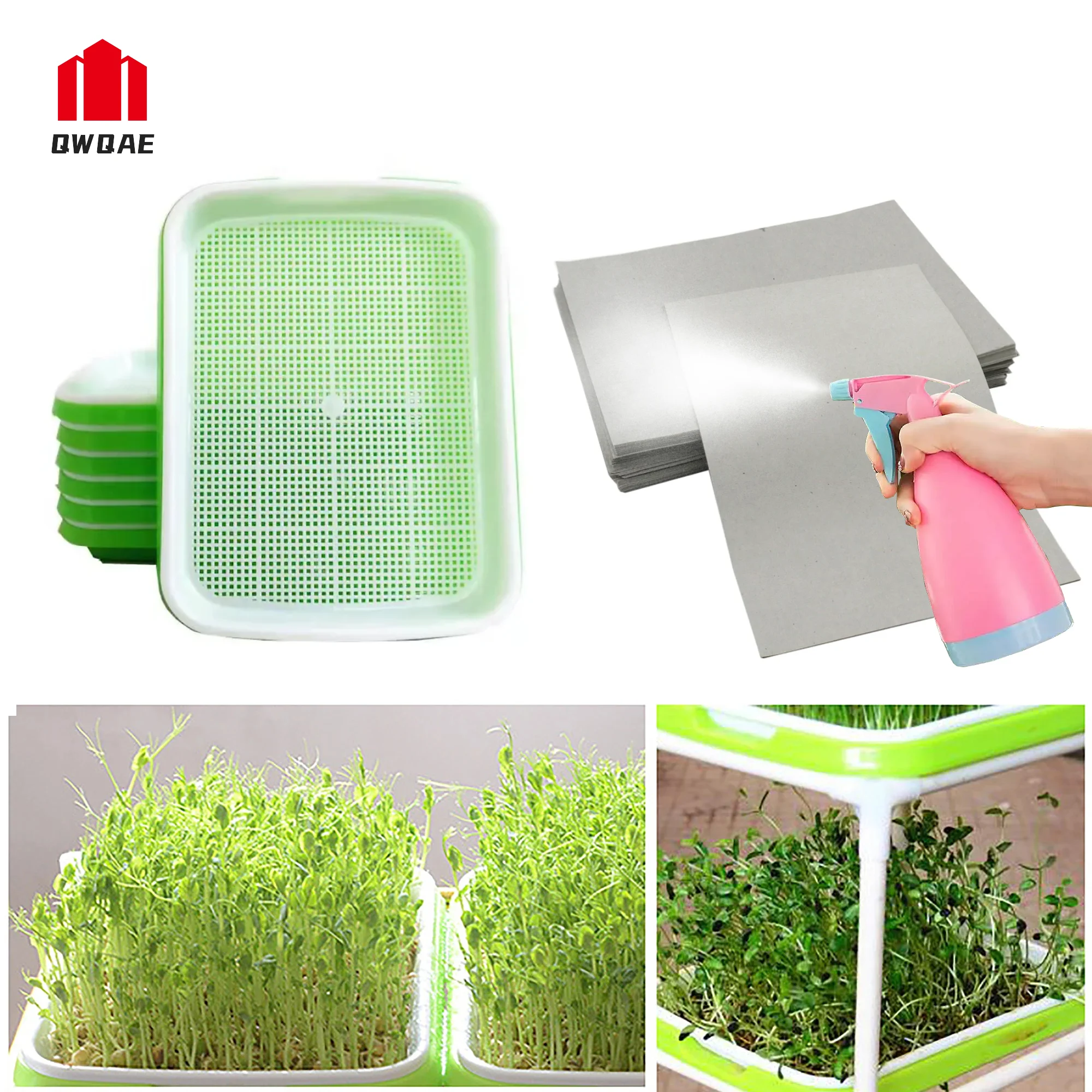 

Germination Tray Plant Seeds Pot Garden Double Layer Arc Soilless Hydroponics Growing System Seedling Pots Gardening Accessories