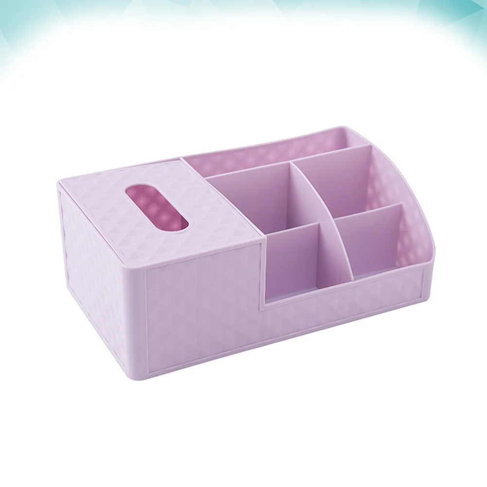 Multi-functional Tissue Box Plastic Cosmetics Storage Box Practical Tissue Container (Purple)
Multi-functional Tissue Box Plastic Cosmetics Storage Box Practical Tissue Container (Purple)