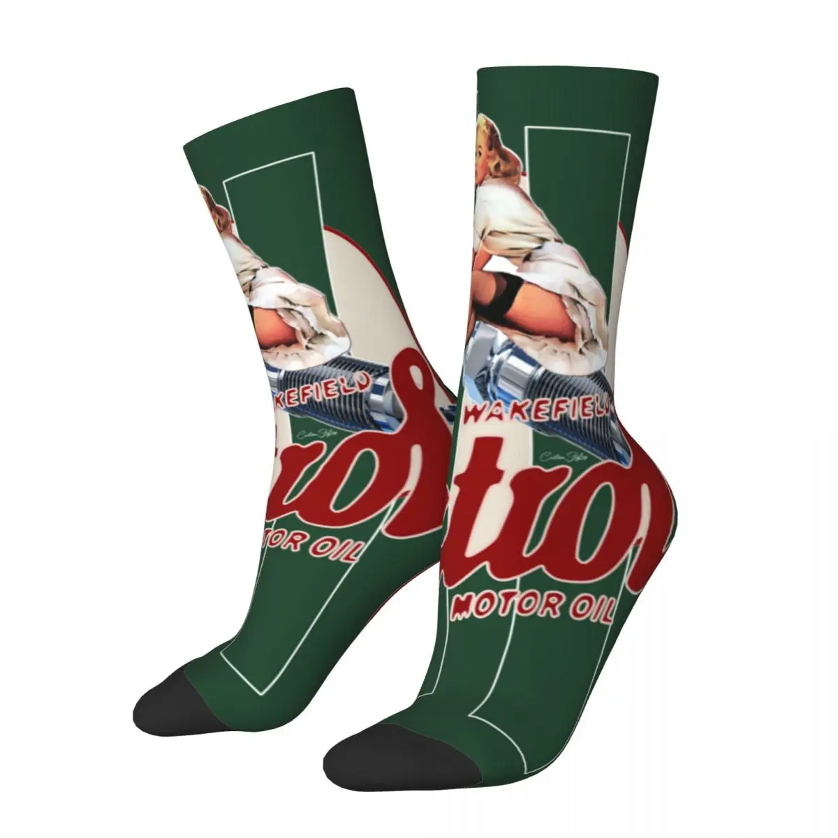 Autumn Winter Funny Men's Women's Castrol Vintage Pin Up Girl Classic Stripes Socks Oil Sweat Absorbing Basketball Socks
Autumn Winter Funny Men's Women's Castrol Vintage Pin Up Girl Classic Stripes Socks Oil Sweat Absorbing Basketball Socks