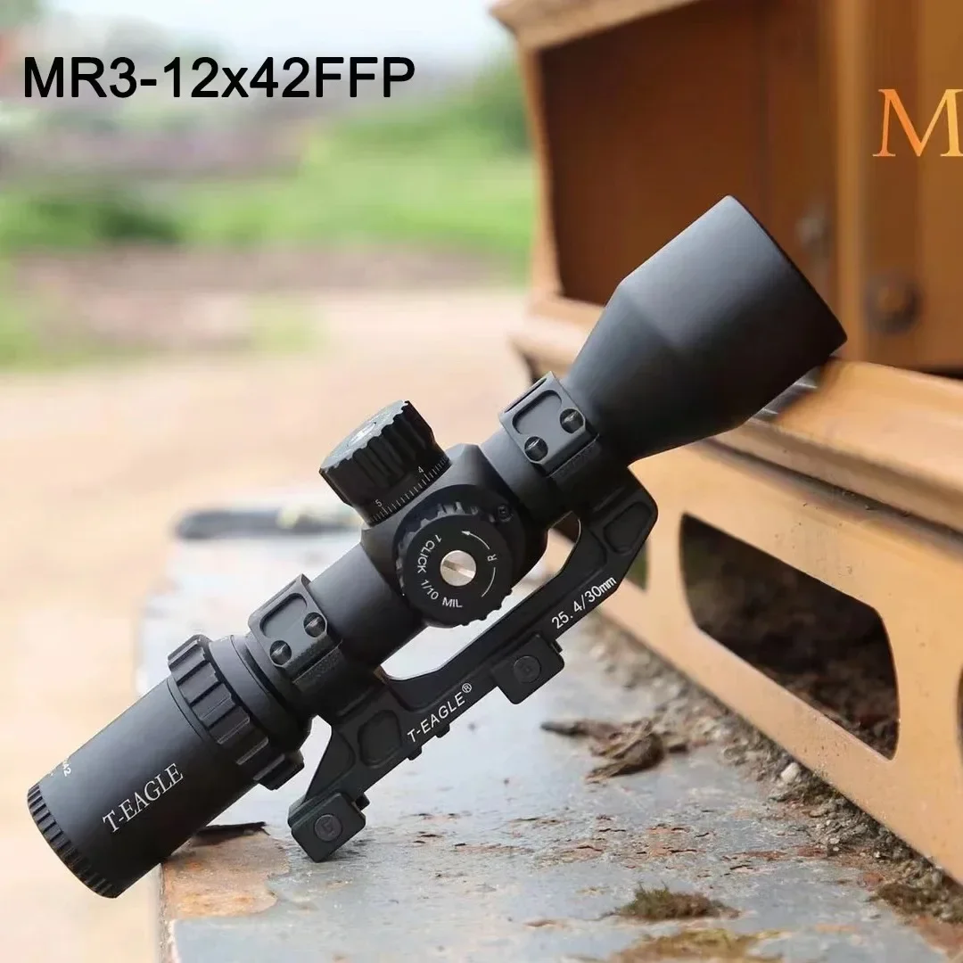 MR3-12X42FFP Tactical Caza Riflescope Spotting Scope for Rifle Hunting Illumination Glass Etched Reticle Optical Sights
MR3-12X42FFP Tactical Caza Riflescope Spotting Scope for Rifle Hunting Illumination Glass Etched Reticle Optical Sights