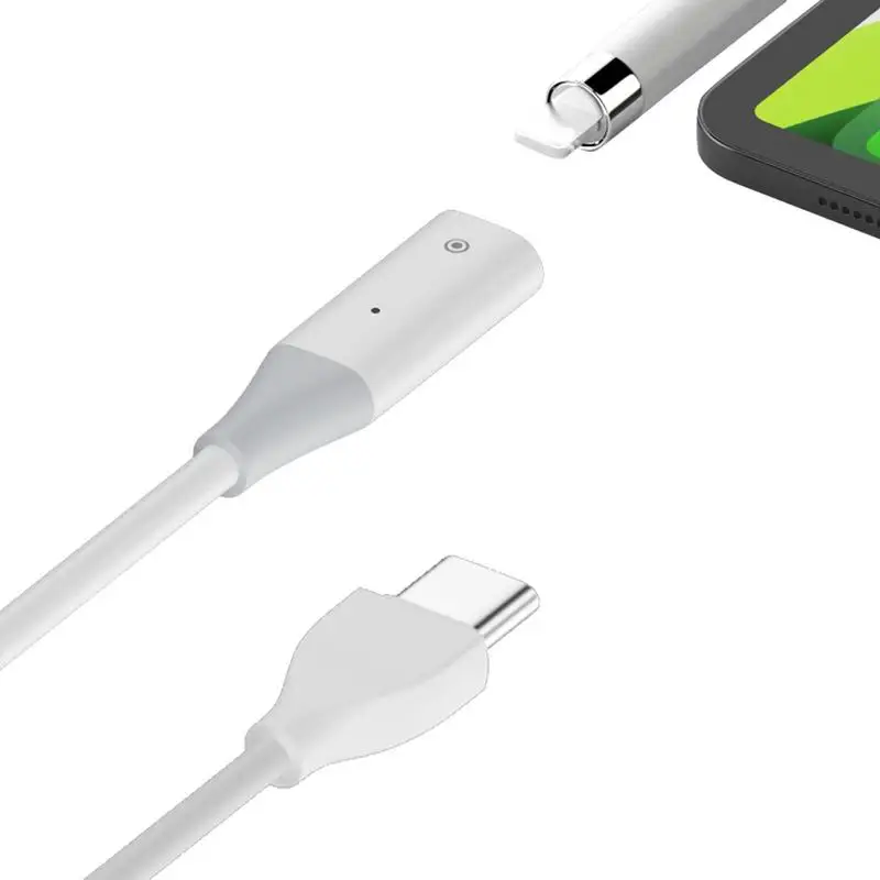 Pencil Charger Cable Adapter Male To Female Charging Cord For Ios Pen IPencil Type-C Male Charger
Pencil Charger Cable Adapter Male To Female Charging Cord For Ios Pen IPencil Type-C Male Charger