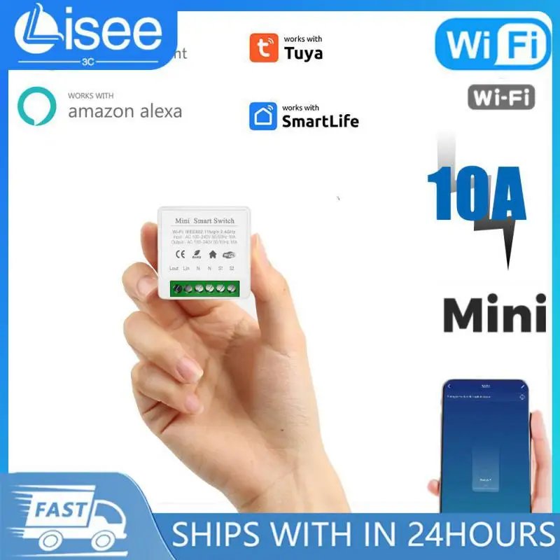 

Wifi Smart Switch Remote Controller 10A/16A Wireless Switches Smart Home tuya Smart Life APP Control Via Alexa Home