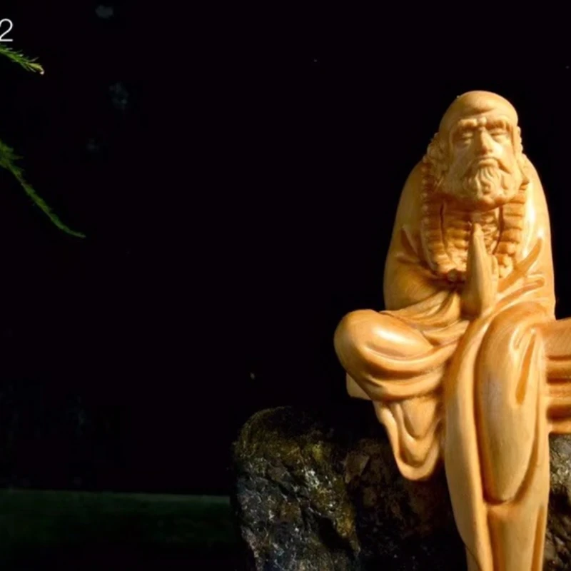 Cliff cedar wood carving Zen stick Dharma Buddha decoration Dharma master solid wood carving home living room decoration
Cliff cedar wood carving Zen stick Dharma Buddha decoration Dharma master solid wood carving home living room decoration