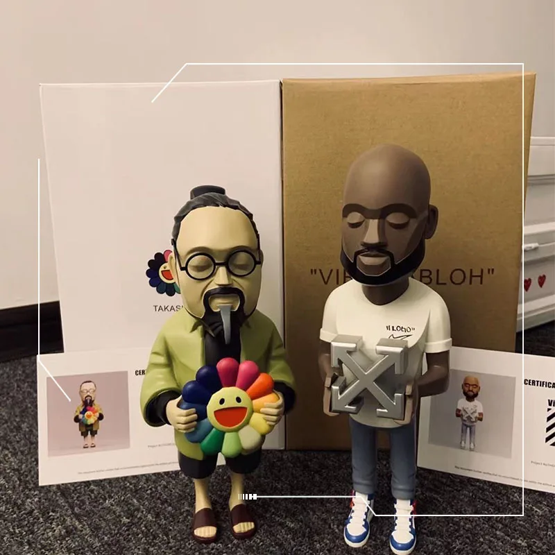 

30cm Trendsetter Action Figure Star Statue Ornaments Virgil Abloh Collection Model Doll Toys Figure Statue Kids Birthday Gifts