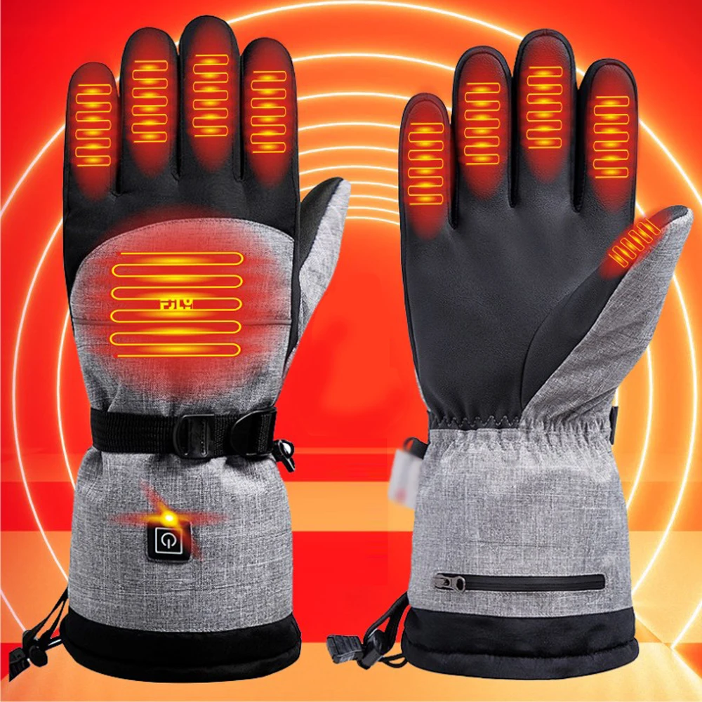 Heating Thermal Gloves for Men Women Waterproof Electric Battery Heated Gloves Winter Gloves with 3 Heating Levels for Riding
Heating Thermal Gloves for Men Women Waterproof Electric Battery Heated Gloves Winter Gloves with 3 Heating Levels for Riding