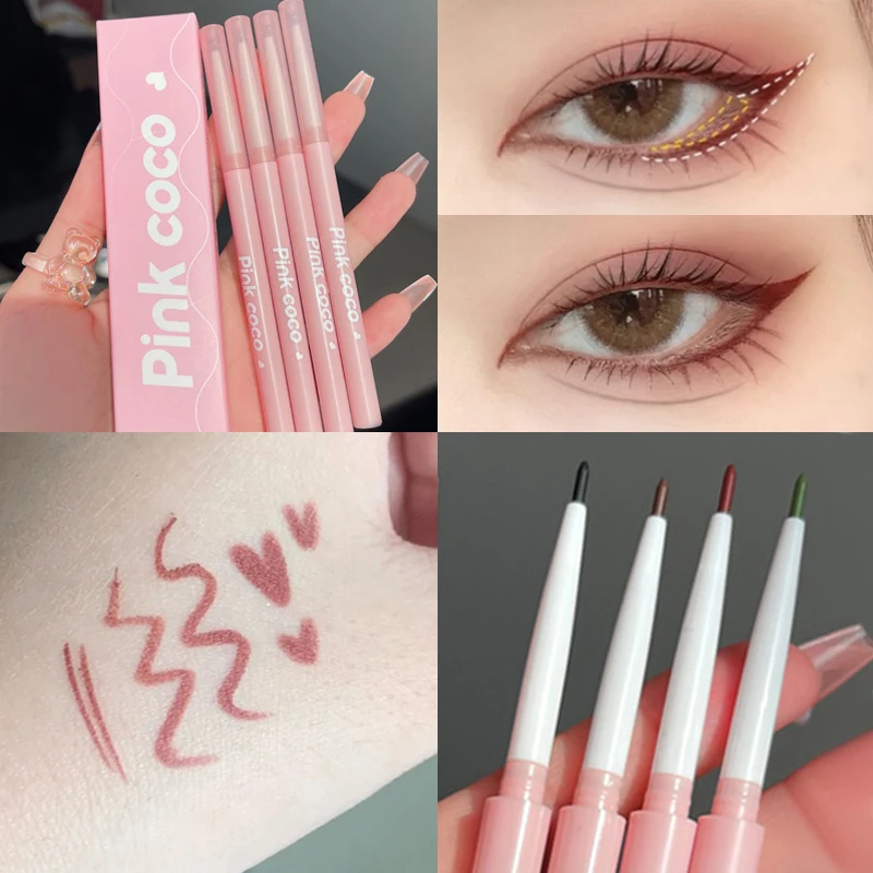 4 Colors Eye Liner Pen Matte Lying Silkworm Pen Fast Dry Long-lasting Waterproof Sweatproof Not Blooming Eye Cosmestics Makeup
4 Colors Eye Liner Pen Matte Lying Silkworm Pen Fast Dry Long-lasting Waterproof Sweatproof Not Blooming Eye Cosmestics Makeup