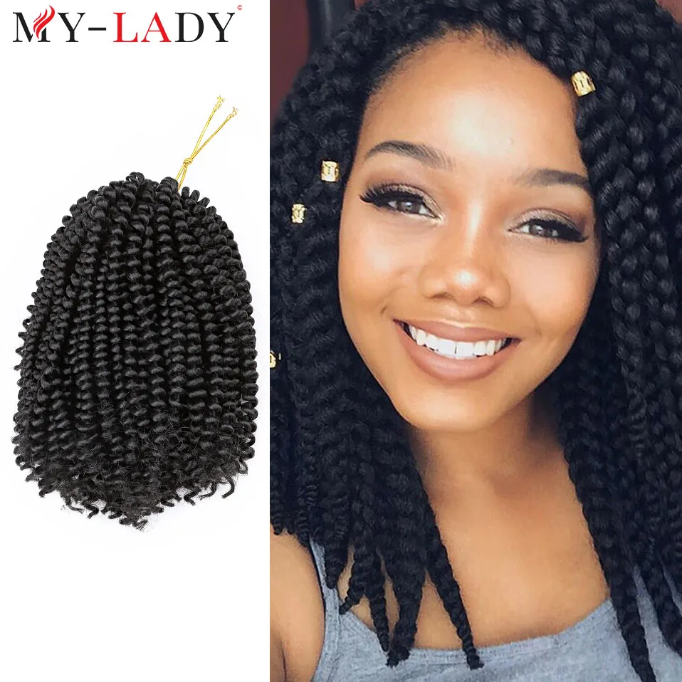 My-Lady 8inches Synthetic Twist Hook Braids Ombre African Curls Crochet Extensions Curly Artificial Hair Tinsel For Afro Woman
My-Lady 8inches Synthetic Twist Hook Braids Ombre African Curls Crochet Extensions Curly Artificial Hair Tinsel For Afro Woman