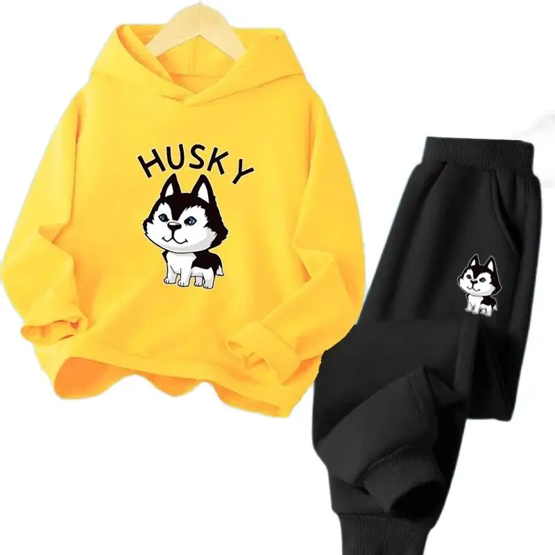 Kids Pullover Long Sleeve Cute Pug Dog Print Hoodies Sportswear Top And Casual Elastic Waist Pants Autumn Winter Two Pieces Set
Kids Pullover Long Sleeve Cute Pug Dog Print Hoodies Sportswear Top And Casual Elastic Waist Pants Autumn Winter Two Pieces Set