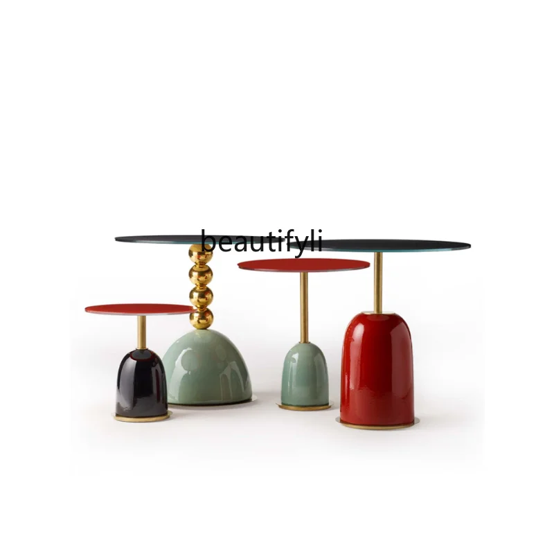 Model Room Customized Paint Side Table Coffee Table round Individual Porcelain Corner Table Small Apartment Small round Table
Model Room Customized Paint Side Table Coffee Table round Individual Porcelain Corner Table Small Apartment Small round Table