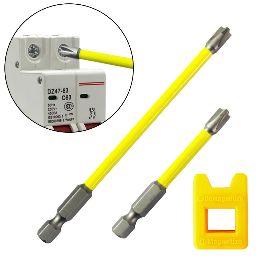 2pcs Screwdriver Bits With Magnetizer For Socket Switch Circuit Breakers Air Switches Socket Panels Earth Leakage Protectors
2pcs Screwdriver Bits With Magnetizer For Socket Switch Circuit Breakers Air Switches Socket Panels Earth Leakage Protectors