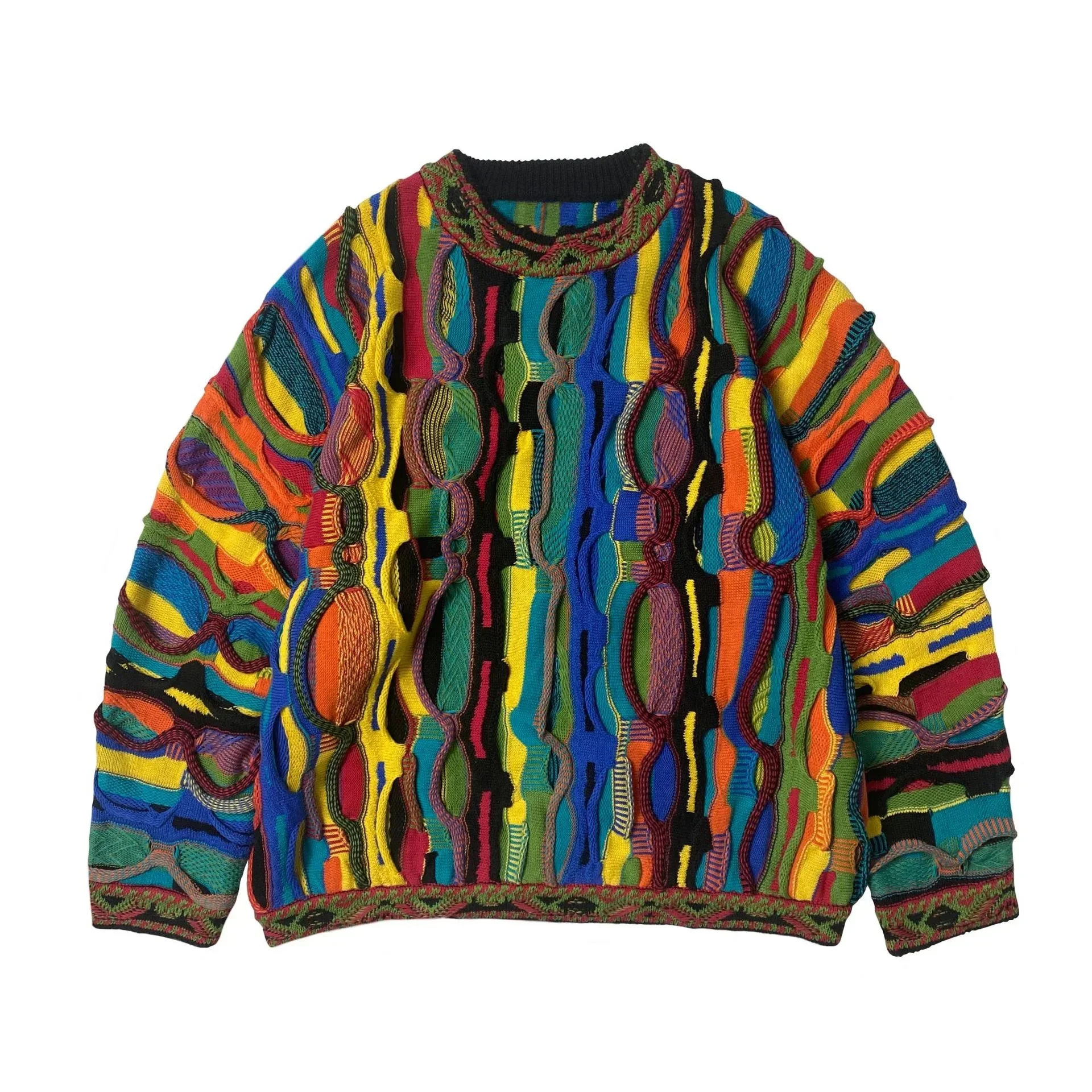 2023 Crew Neck Ethnic Style Fashion Colorful Splicing Pullover Pull Homme Fall Sweater for Men Knitted
2023 Crew Neck Ethnic Style Fashion Colorful Splicing Pullover Pull Homme Fall Sweater for Men Knitted