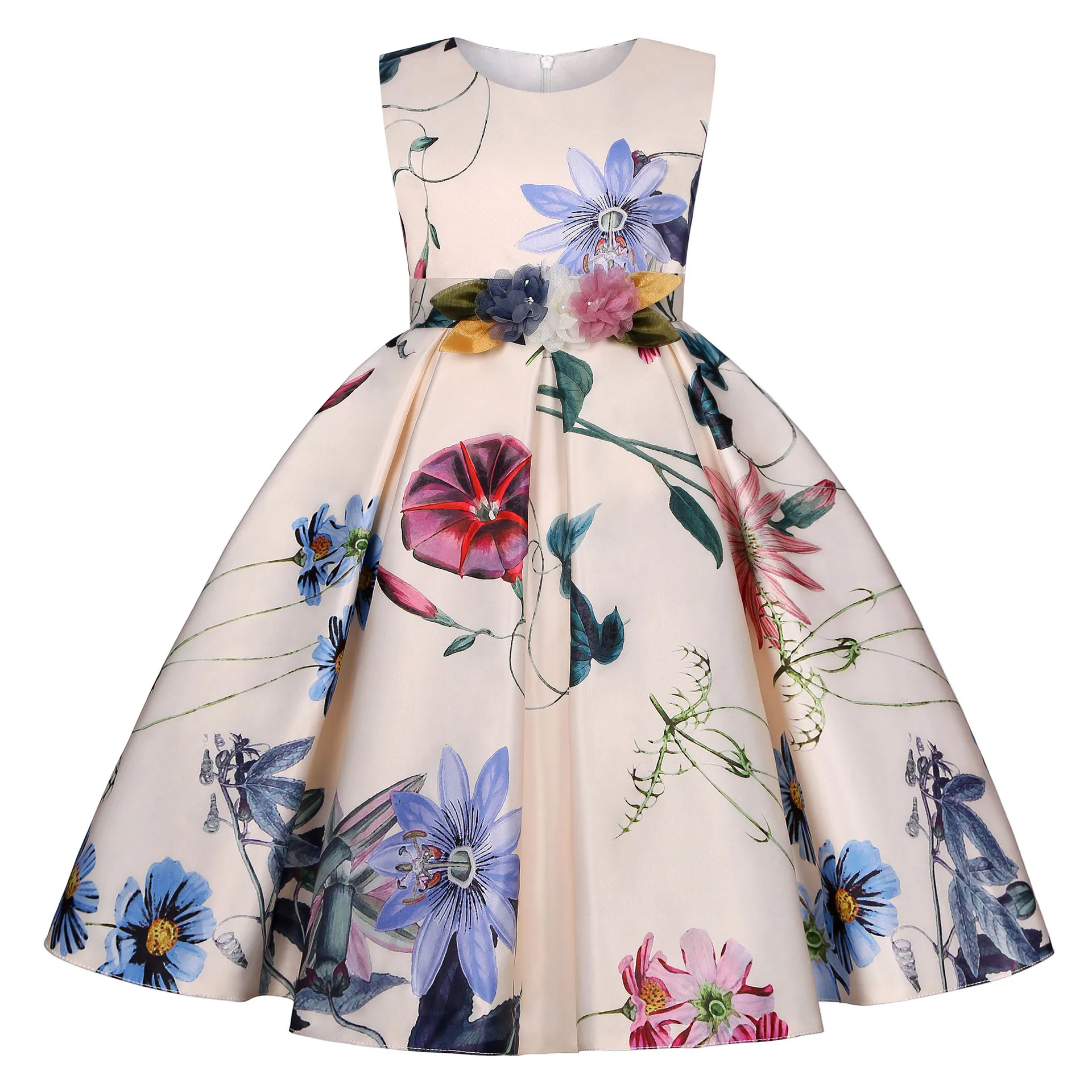 Girls Dress Sleeveless Summer Children Princess Dresses Flower Print Teen Beach Dress Casual Kids Clothes Baby Girl Dress 
Girls Dress Sleeveless Summer Children Princess Dresses Flower Print Teen Beach Dress Casual Kids Clothes Baby Girl Dress