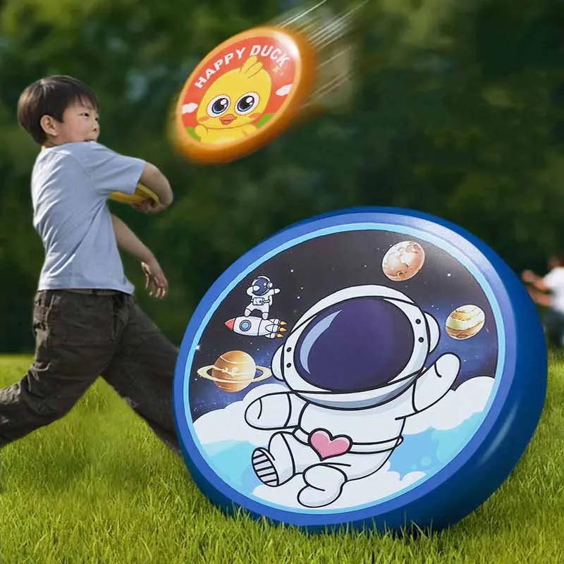 

Children's Outdoor Sports Toys Cartoon Cute Dinosaur Unicorn Rabbit Soft Rubber Flying Disc Toys Fun Hand Throw Flying Disc Toys