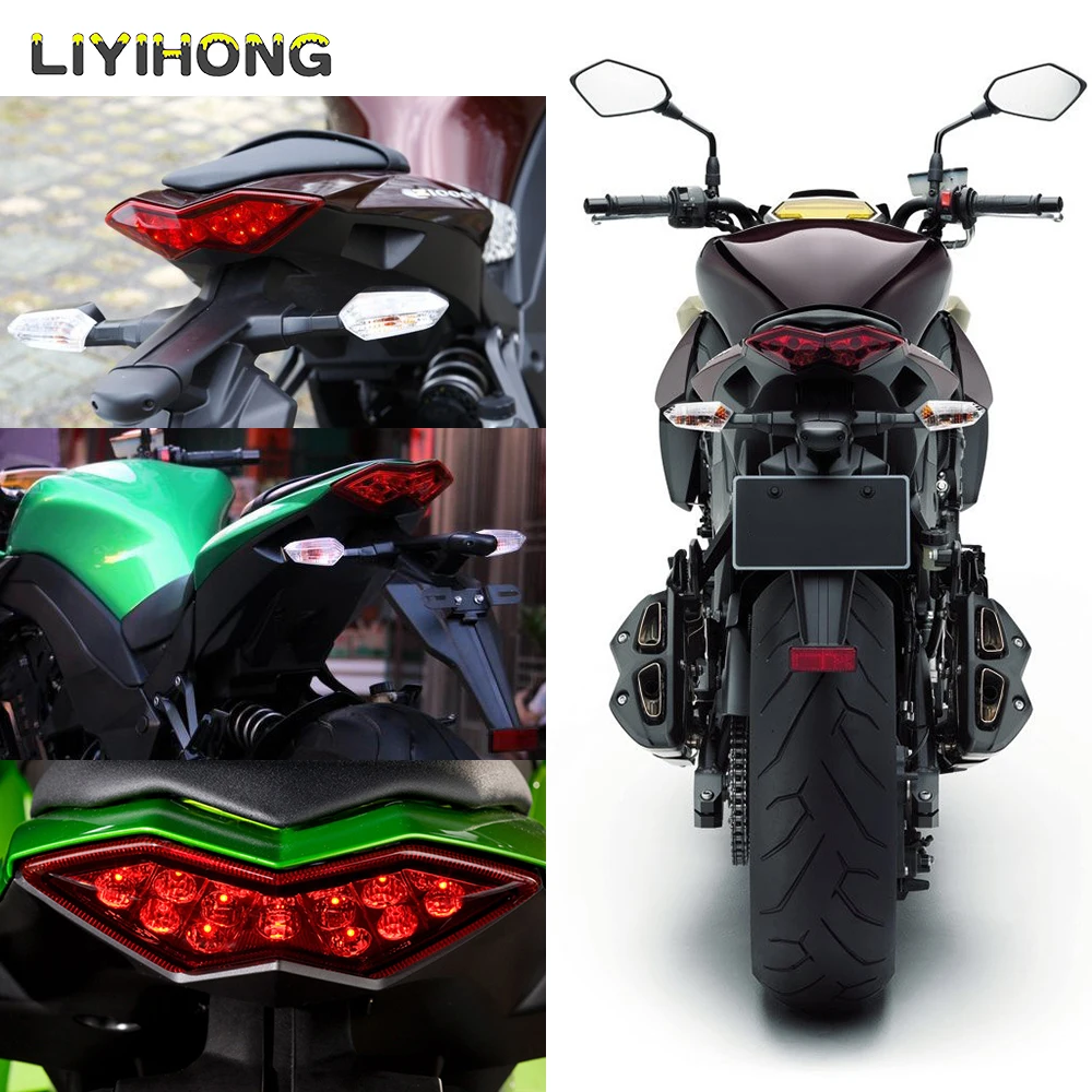 

LED Tail Brake Light For KAWASAKI Z1000 10-13, Z1000SX NINJA 1000 2011-2020 KLE 650 VERSYS Motorcycle Integrated Blinker Lamp