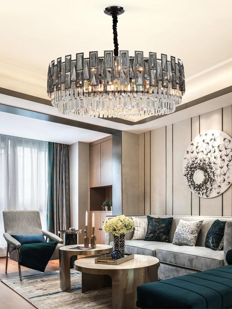 Postmodern Luxury LED Chandelier Lighting K9 Crystal Dining Living Room Round Hanging Lamp Bedroom Villa Lobby Deco Fixtures E14
Postmodern Luxury LED Chandelier Lighting K9 Crystal Dining Living Room Round Hanging Lamp Bedroom Villa Lobby Deco Fixtures E14