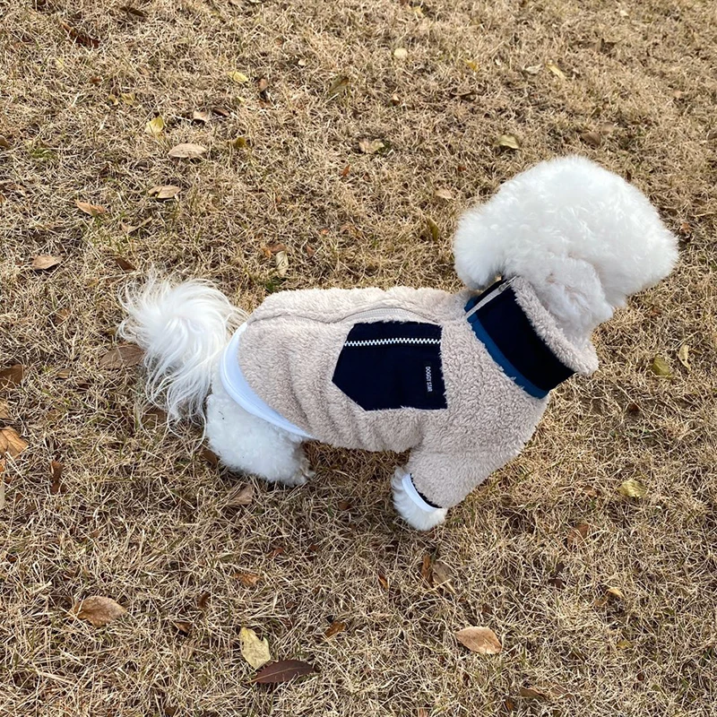 Dog Warm Zipper Coat In Winter Dog Warm Zipper Coat In Winter