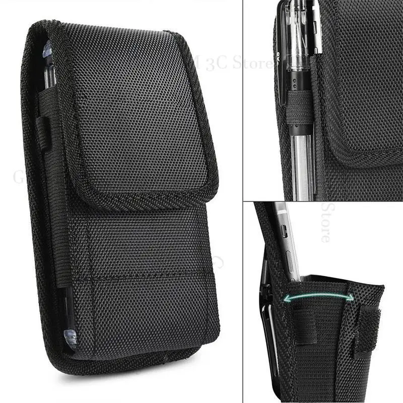 

For Infinix Hot 40 Pro Oxford Cloth Case Pouch For Hot 30i 20S 40i 12 Pro 11S 10T 9 Play 8 Lite Protection Waist Phone Cover Bag