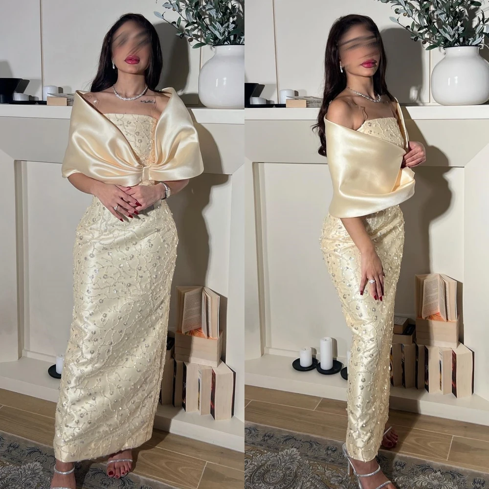 Yipeisha Matching Exquisite Off-the-shoulder A-line Beading Paillette / Sequins Charmeuse Evening Dresses
Yipeisha Matching Exquisite Off-the-shoulder A-line Beading Paillette / Sequins Charmeuse Evening Dresses