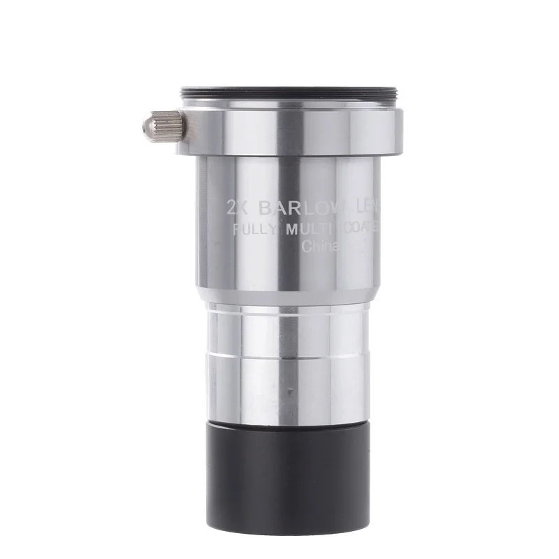 1.25inch Barlow Lens 2x Magnification Power Optical Barlou Lenses Clear Views Astronomy Accessory Silver Telescope Eyepiece
1.25inch Barlow Lens 2x Magnification Power Optical Barlou Lenses Clear Views Astronomy Accessory Silver Telescope Eyepiece