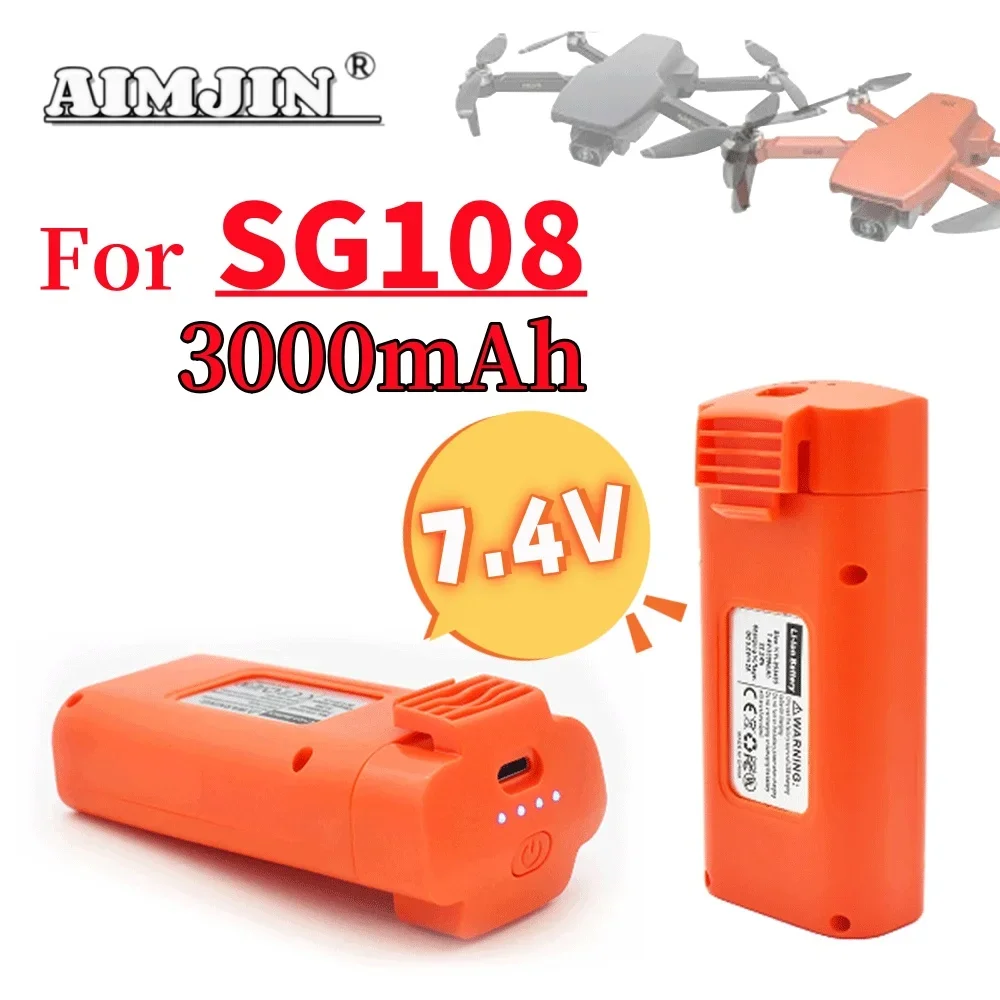 New 7.4V 3000mAh Remote Control Battery For Sg108 GPS 4K Brushless RC UAV Spare Parts Black
New 7.4V 3000mAh Remote Control Battery For Sg108 GPS 4K Brushless RC UAV Spare Parts Black