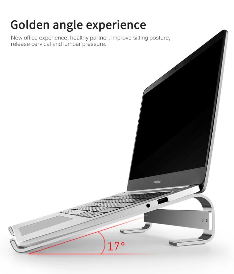 Generic Laptop Stand Ventilated Ergonomic Aluminum Laptop Stand Jumia