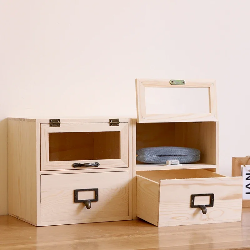 Creative Desktop Storage Box Solid Wood Office Book and Documents Storage Drawer Dresser Case for Cosmetics
Creative Desktop Storage Box Solid Wood Office Book and Documents Storage Drawer Dresser Case for Cosmetics