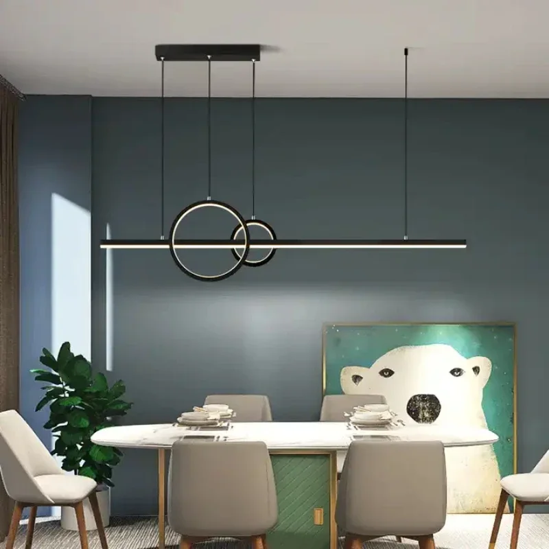 Round Shape LED Pendant Lights Modern Hanging Long Strip Chandelier Restaurant Living Room Dinning Room Decorative Ceiling Lamp
Round Shape LED Pendant Lights Modern Hanging Long Strip Chandelier Restaurant Living Room Dinning Room Decorative Ceiling Lamp