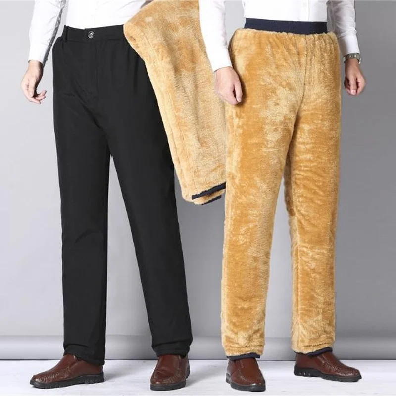 Winter High Quality Pant Male Warm Thicken Fleece Mens Casual Pants Mens Plush Thick Cotton Trousers Men Joggers Sweatpants E507
Winter High Quality Pant Male Warm Thicken Fleece Mens Casual Pants Mens Plush Thick Cotton Trousers Men Joggers Sweatpants E507